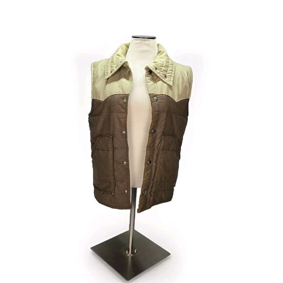 Vintage 70s 80s Vest Small Snap Button Western Boho Countrycore USA - Picture 14 of 16